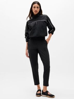 Athleta Size 4 Petite Black Brooklyn Ankle Pants